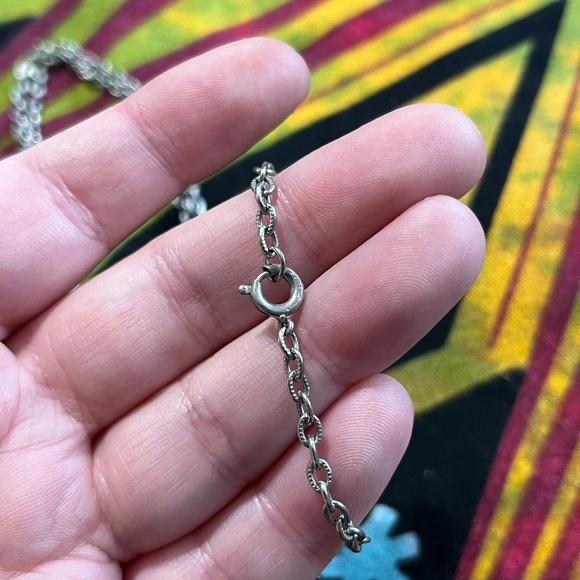 VTG Whimsigoth Artisan Made Owl Silver Tone Metal Costume Jewelry Necklace - Picture 6 of 6